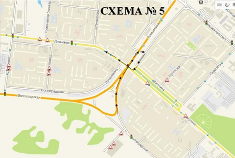 Схемы организации движения по улицам Лукашевича, Дианова, Ватутина