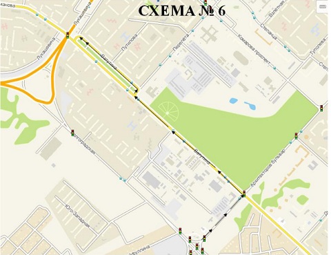 Схемы организации движения по улицам Лукашевича, Дианова, Ватутина